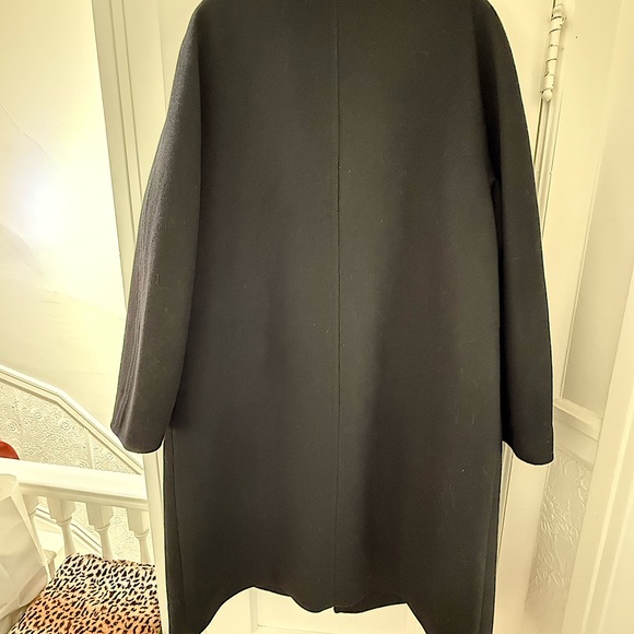 Quince Italian Wool Double-Breasted Slouch Coat - Large NWT - Picture 2 of 3